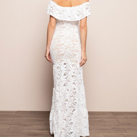 NIGHTCAP Plumeria Positano Maxi in white - Picture 3 of 3